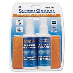 LED, LCD & Plasma Screen Cleaner with Cloth Kit (2 Pack) - Spray