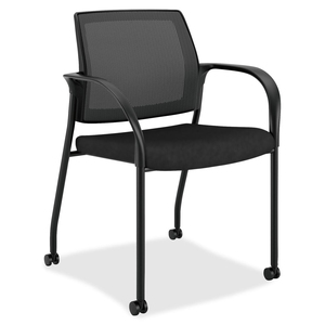Ignition Mesh Back Stacking Chair with Casters - Click Image to Close