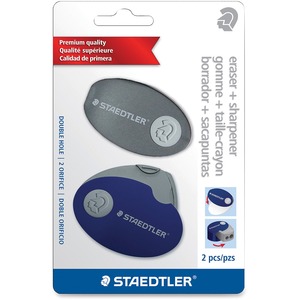 Staedtler Case Covered Sharpener Oval Eraser - Click Image to Close