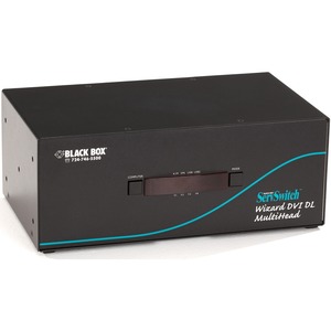 Black Box ServSwitch Wizard Dual-Link DVI Tri-Head with USB True Emulation