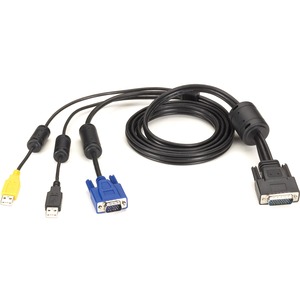 Black Box KVM Switch Cable - VGA, USB, CAC USB to HD26