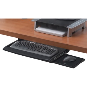 Deluxe Keyboard Drawer With Soft Touch Wrist Rest - Click Image to Close