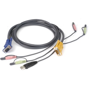 IOGEAR USB KVM Multimedia Cable - 6ft