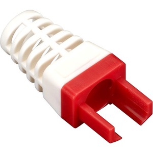 Black Box CAT6 EZ Boot - Red, 25-Pack - Cable Boot - Red - 25 - 0.2" Diameter - Rubber - TAA Compliant