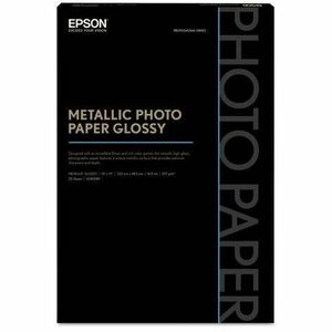 Epson Metallic Photo Paper Glossy - 13" x 19" - Metallic, Glossy - 25 Sheets