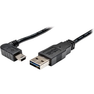 Tripp Lite by Eaton Universal Reversible USB 2.0 Cable (Reversible A to Right-Angle 5Pin Mini B M/M) 3 ft. (0.91 m)
