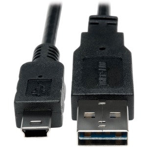 Tripp Lite by Eaton Universal Reversible USB 2.0 Converter Adapter Cable (Reversible A to 5Pin Mini B M/M) 1 ft. (0.31 m)