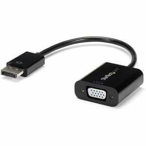 StarTech DisplayPort to VGA Adapter, Active DP to VGA Converter, 1080p Video, DP to VGA Adapter Dongle (Digital to Analog), DP 1.2