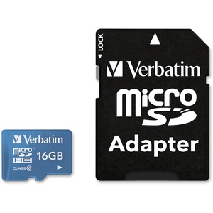 16GB Tablet microSDHC Memory Card, UHS-1 Class 10 - Blue
