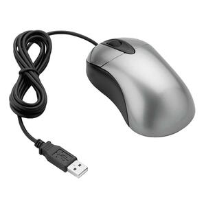 Fellowes Mini-Optical Mouse - Optical - USB, PS/2 - 3 x Button - Silver