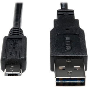 Tripp Lite by Eaton Universal Reversible USB 2.0 Cable 28/24AWG (Reversible A to 5Pin Micro B M/M) 6 ft. (1.83 m)