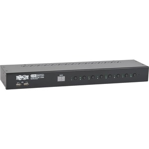 Tripp Lite by Eaton 8-Port 1U Rack-Mount DVI / USB KVM Switch with Audio and 2-port USB Hub