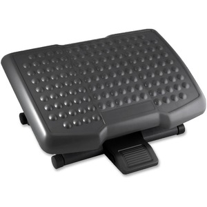 Adjustable Height 6.5" Black Footrest - Click Image to Close
