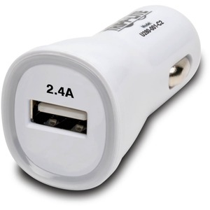 Tripp Lite by Eaton USB Tablet / Phone Car Charger, 5V 2.4A / 12W