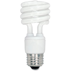 13 Watt Fluorescent T2 Spiral CFL Bulb