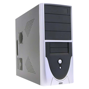 10BAY MID TWR SILVER/BLACK 300W