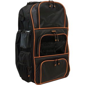 Mobile Edge Deluxe Carrying Case (Backpack) Baseball, Softball - Black, Orange