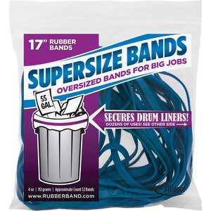 17" Blue Rubber Bands - Click Image to Close