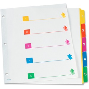 RapidX 5 & 8 Tab Super Colour Coded Dividers - Click Image to Close
