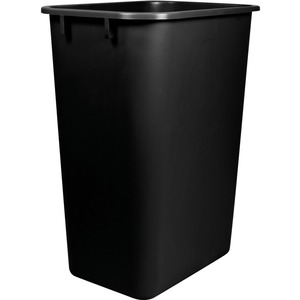 Black 41QT/39L Plastic Waste Basket