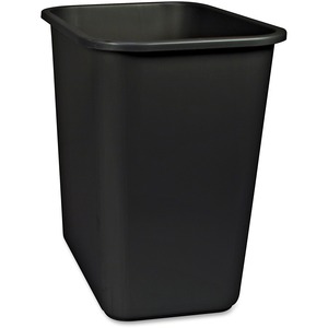 Black 28QT/26L Plastic Waste Basket - Click Image to Close
