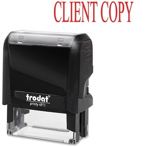 Red Self-Inking "Client Copy" Stamp - Click Image to Close