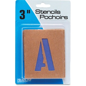 Brown Paper Letters/Numbers Stencils