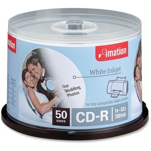 Imation 52x CD-R Media - 700MB - 120mm Standard - 50 Pack Spindle