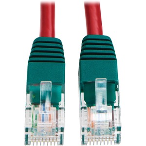 Tripp Lite by Eaton Cat5e 350 MHz Crossover Molded (UTP) Ethernet Cable (RJ45 M/M) PoE - Red 10 ft. (3.05 m)