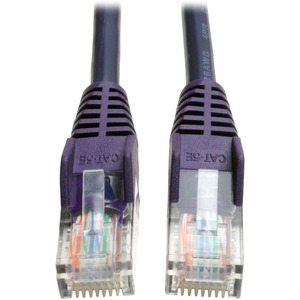 Tripp Lite by Eaton Cat5e 350 MHz Snagless Molded (UTP) Ethernet Cable (RJ45 M/M) PoE - Purple 10 ft. (3.05 m)