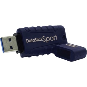 Centon Datastick Sport Flash Drive - 64 GB - USB 3.0 - Blue - 5 Year Warranty