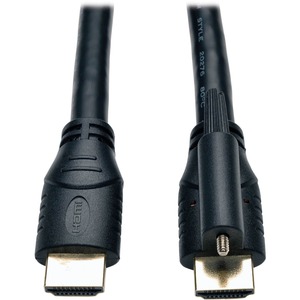 Tripp Lite by Eaton High Speed HDMI Cable with Ethernet and Locking Connector UHD 4K 24AWG (M/M) 15 ft. (4.57 m)