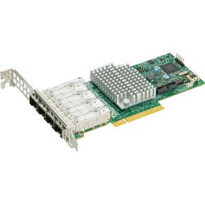 Supermicro 10Gigabit Ethernet Card - 4 Port(s) - Optical Fiber - 10GBase-X