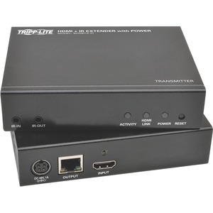 Tripp Lite by Eaton HDBaseT Class B (HDBaseT-Lite) HDMI over Cat5e/6/6a Extender Kit Power & IR Control 4K x 2K 30 Hz UHD / 1080p 60 Hz Up to 230 ft. (70 m) TAA