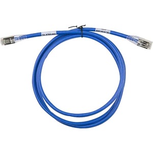 Supermicro RJ45 Cat6a 550MHz Rated Blue 5 FT Patch Cable, 24AWG