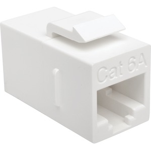 Tripp Lite by Eaton Cat6a Straight-Through Modular In-Line Snap-In Coupler (RJ45 F/F) TAA