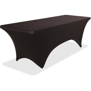 Stretch Fabric 30"x96" Black Table Cover - Click Image to Close