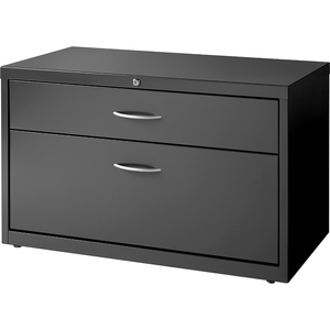 2 Drawer 36"W Charcoal Credenza - Click Image to Close