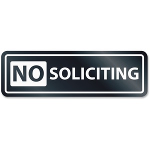 No Soliciting Window Sign