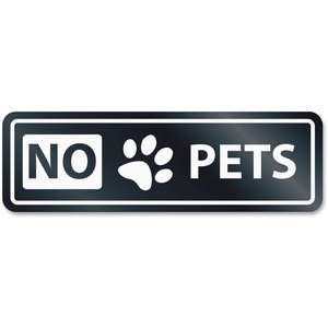 No Pets Window Sign