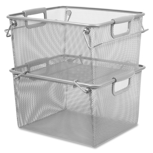 Carry Handle Stacking Mesh Storage Bin - Click Image to Close