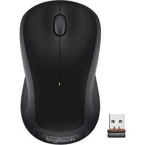 Logitech M310 Wireless Mouse, 2.4 GHz with USB Nano Receiver, 1000 DPI Optical Tracking, Ambidextrous, Black