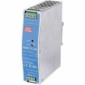 Vivotek NDR-75-48 75W Power Supply - DIN Rail - 48 V DC Output - 75 W - 89% Efficiency