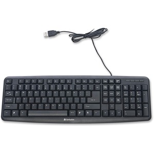 Slimline Corded USB Keyboard - Black