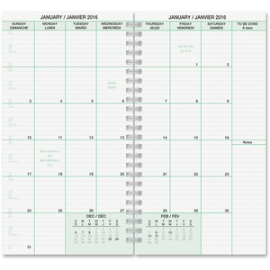Bilingual 1PPD Compact Planner Refill