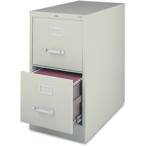 2 Drawer Gray Fortress File Cabinet - Click Image to Close