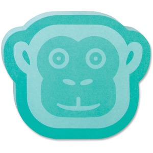 Blue Monkey Print Super Sticky Notes - Click Image to Close