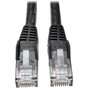 Tripp Lite by Eaton Cat6 Gigabit Snagless Molded (UTP) Ethernet Cable (RJ45 M/M) PoE Black 1 ft. (0.31 m) 50-Piece Bulk Pack