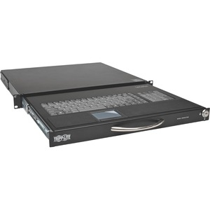 Tripp Lite by Eaton 1U Rackmount Keyboard w KVM Cable Kit for 2-Post or 4-Post Racks