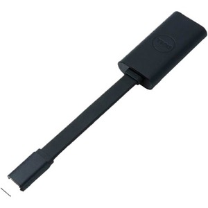 Dell USB/VGA Video Adapter - 1 x 24-pin Type C USB Male - 1 x 15-pin HD-15 VGA Female - Black